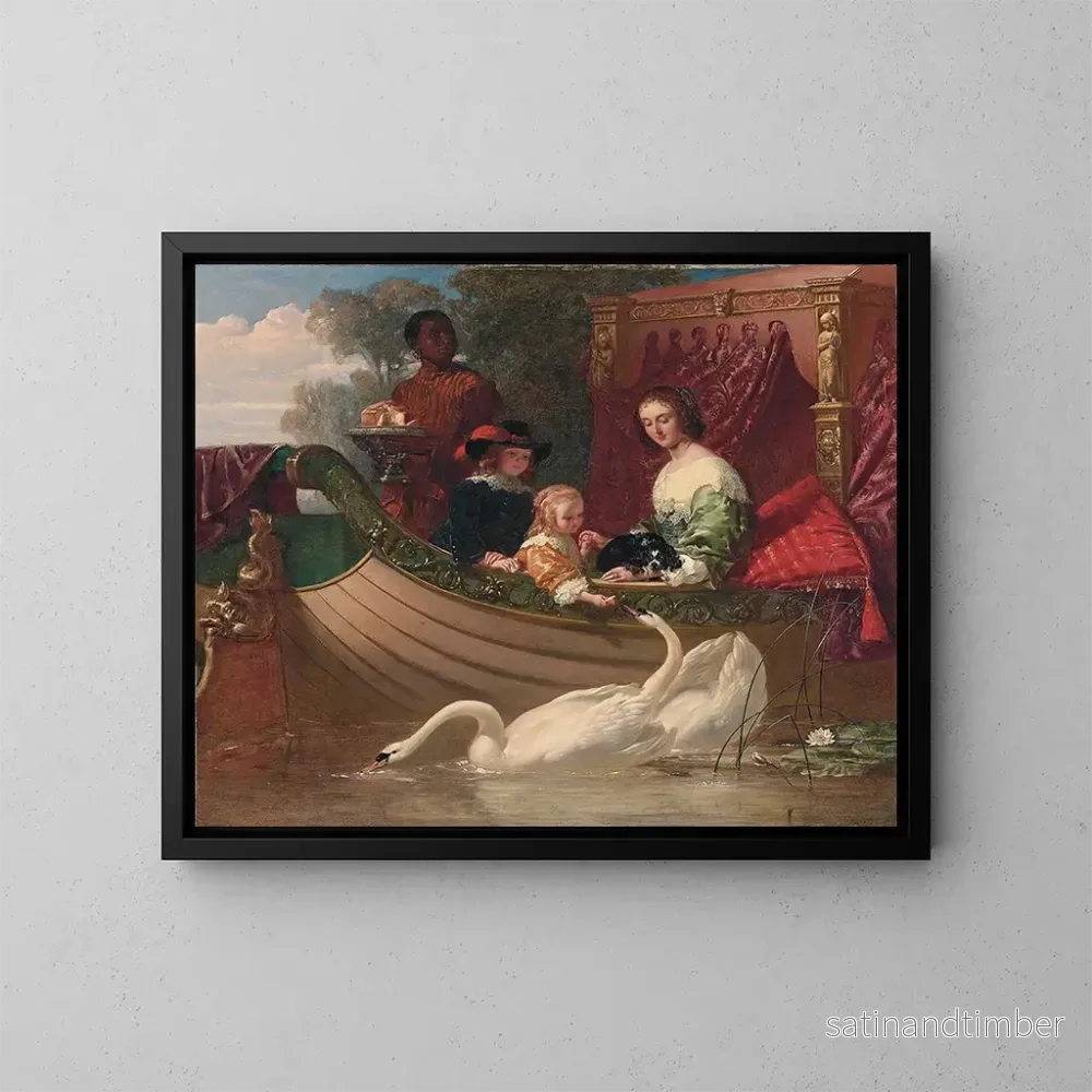 Reproduktion av målningen av drottning Henriette Marie och hennes barn – Frederick Goodall Reproduktion av målningen av drottning Henriette Marie och hennes barn – Frederick Goodall