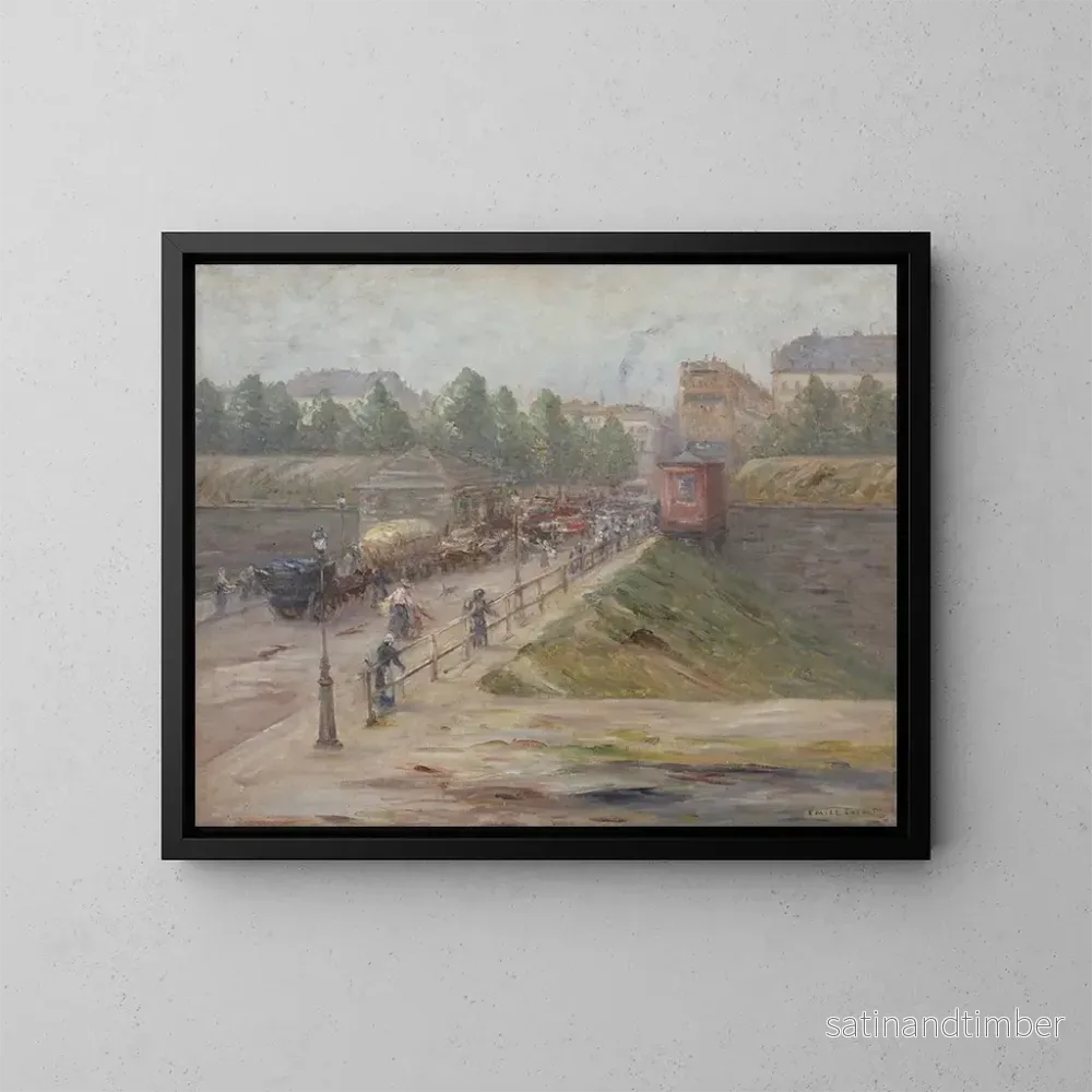 Reproduktion av målningen La porte d'Asnières - Émile Lafont