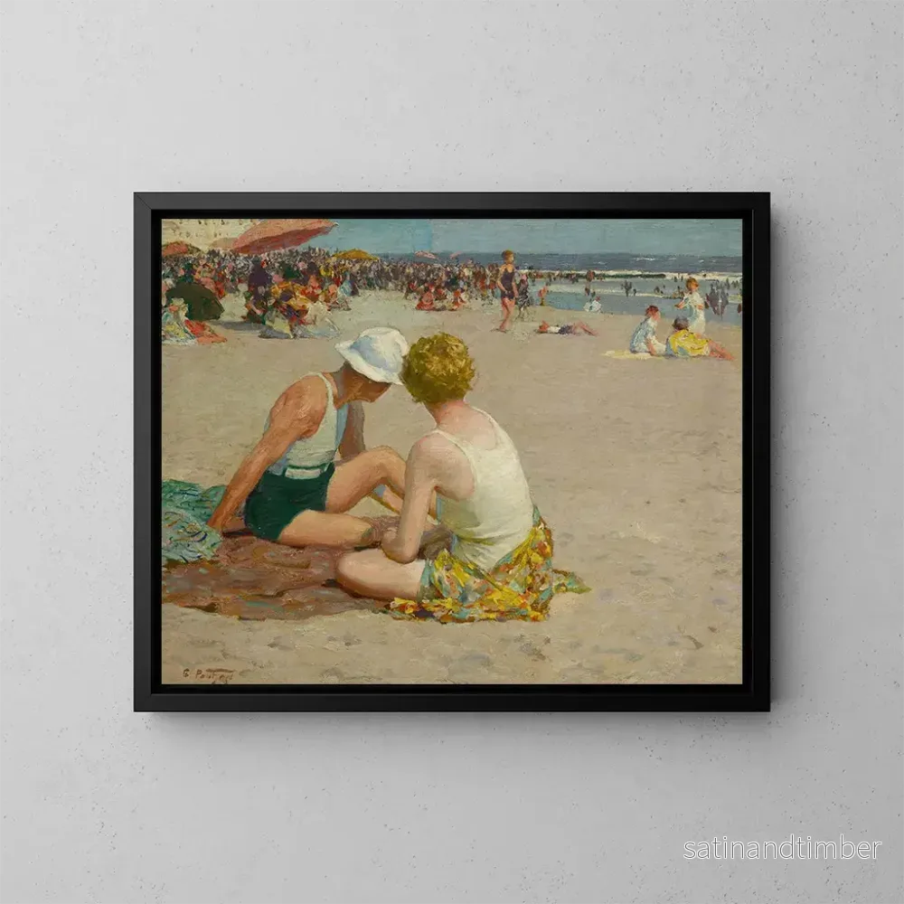 Reproduktion av målningen av sommarsemester - Edward Henry Potthast