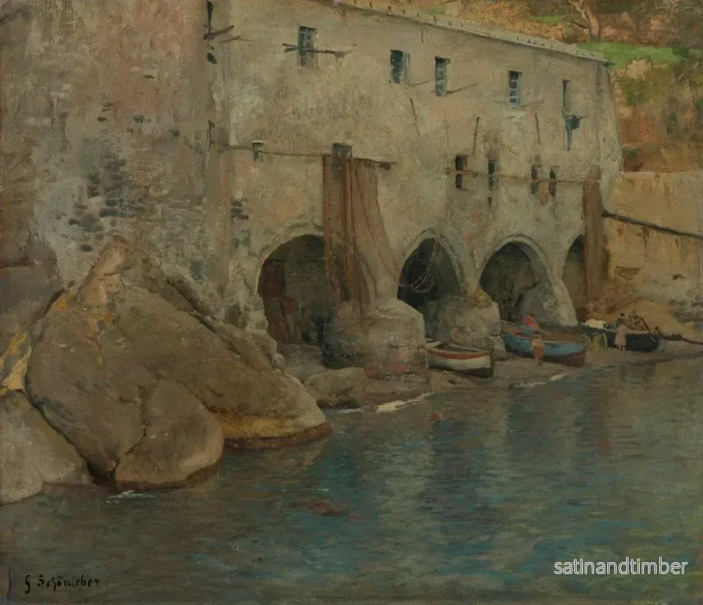 Reproduktion av målningen San Fruttuoso - Gustav Schönleber - Bild 2