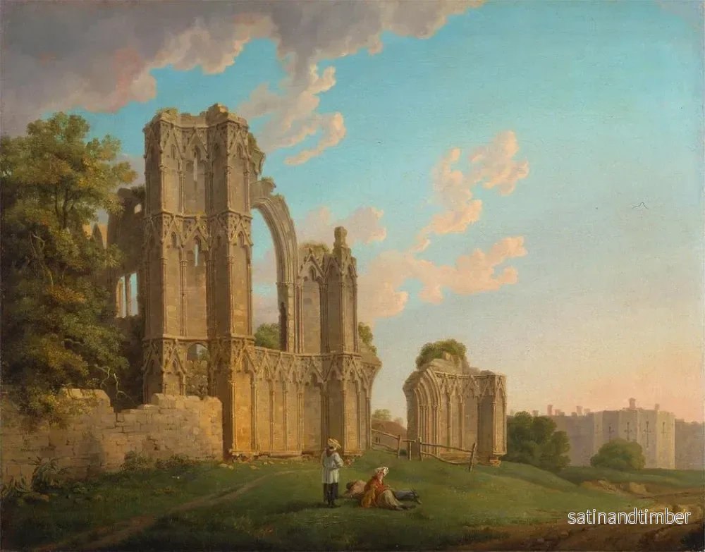 Reproduktion av målningen av Abbaye de Sainte-Marie de York - Michael Angelo Rooker - Bild 2