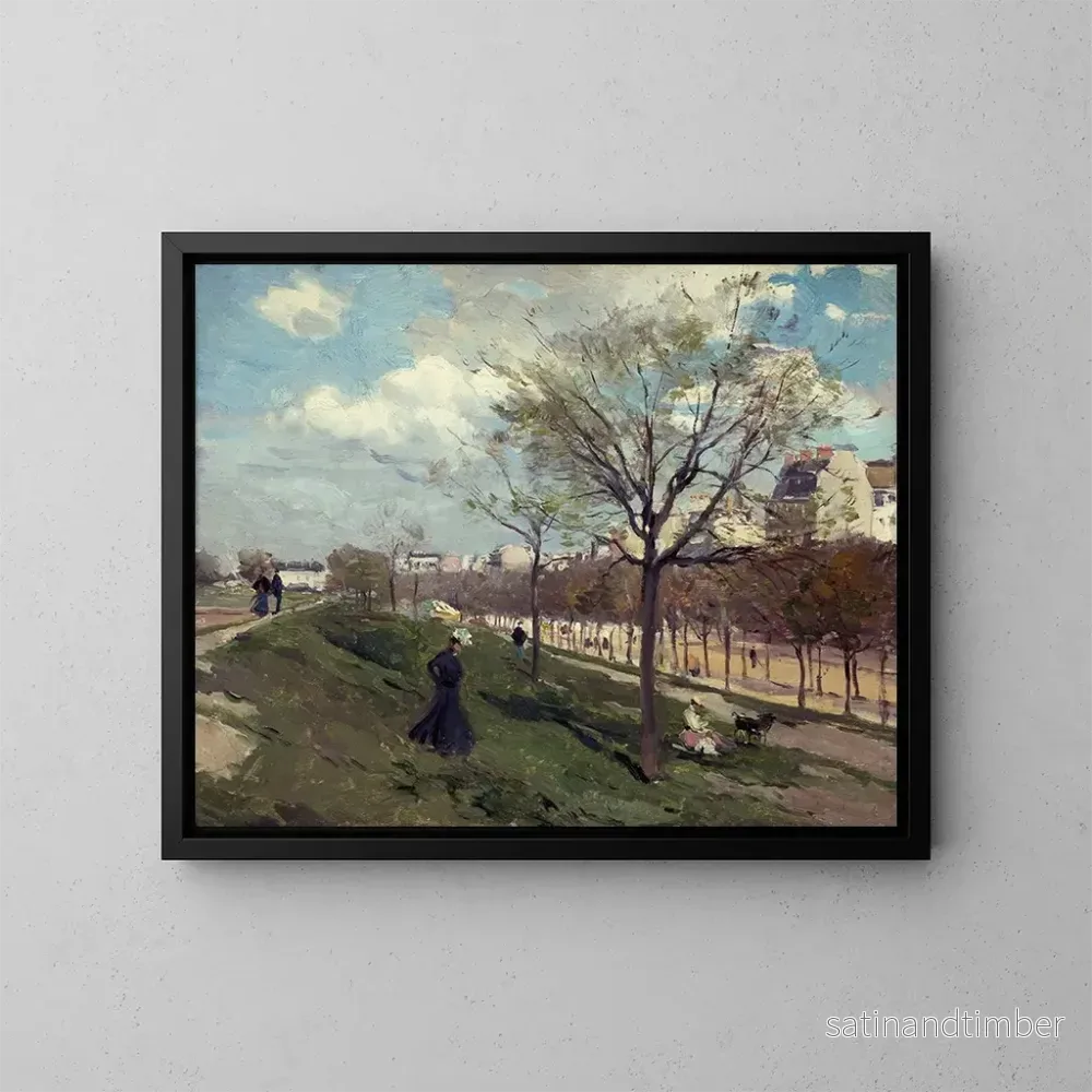 Reproduktion av målningen Les Fortifications du boulevard Gouvion-Saint-Cyr - Ferdinand Marks