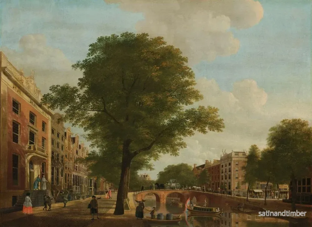 Reproduktion av målningen Vue du Herengracht près de la Leidsestraat à Amsterdam - Hendrik Keun - Bild 2