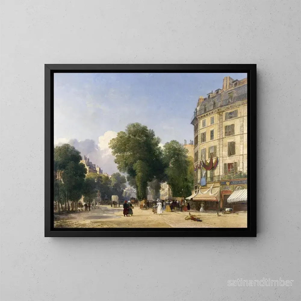 Reproduktion av målningen Le boulevard des Capucines vid utgången av rue de la Paix - Robert Stanley Colet