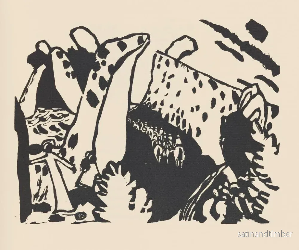 Reproduktion av målningen Klnge Pl18 - Wassily Kandinsky - Bild 2