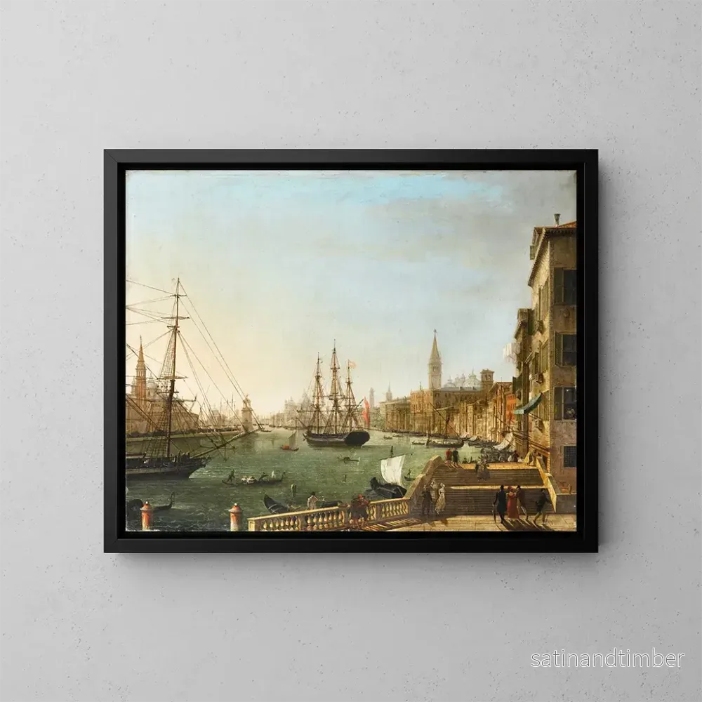 Reproduktion av målningen av Grand Canal i Venedig - Giuseppe Borsato