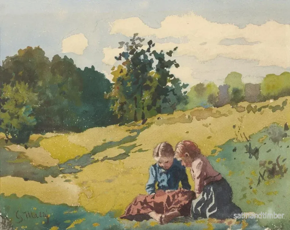 Reproduktion av målningen Barn i en äng - Gustav Mahler - Bild 2