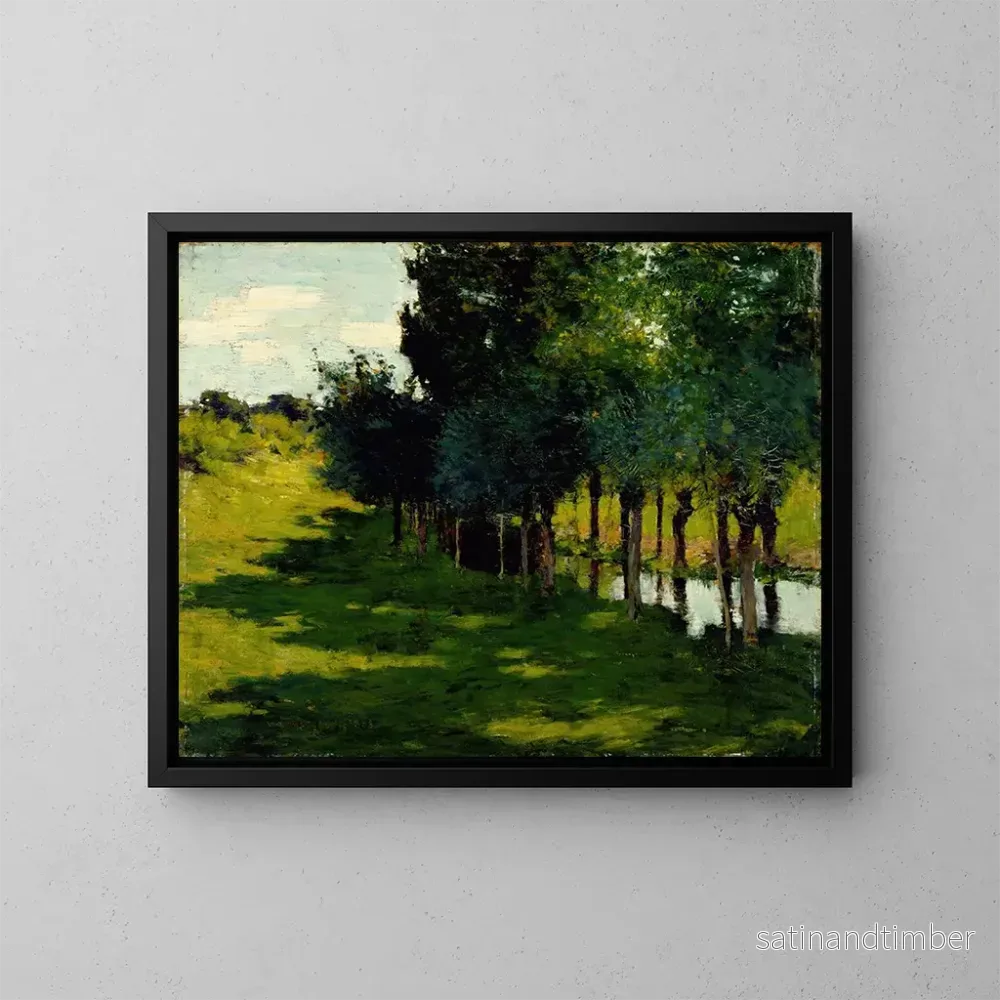 Reproduktion av målningen Lumière och skugga - Willard Leroy Metcalf