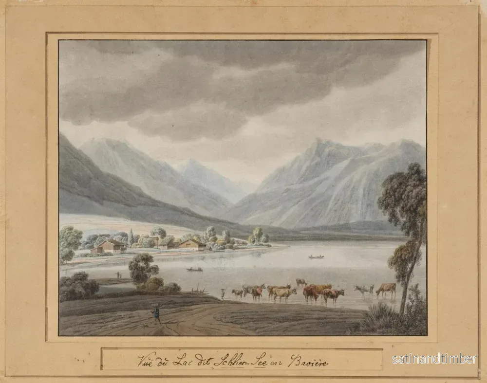 Reproduktion av målningen Schliersee - Wilhelm von Kobell - Bild 2
