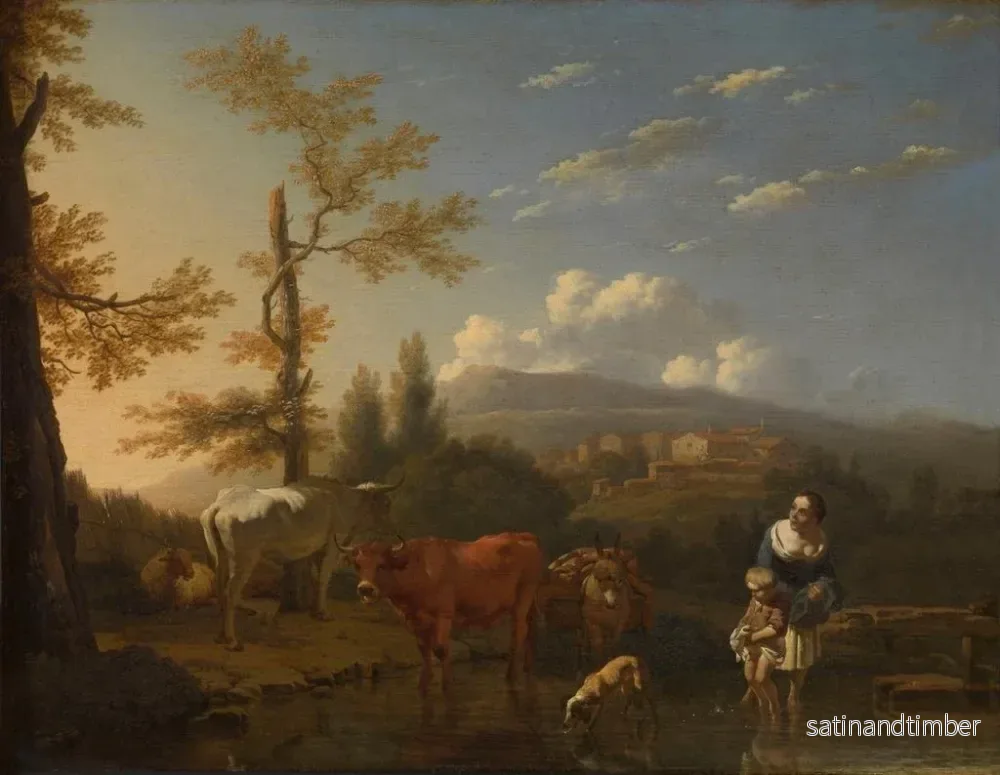 Reproduktion av målningen Landskap Italien - Karel Dujardin - Bild 2
