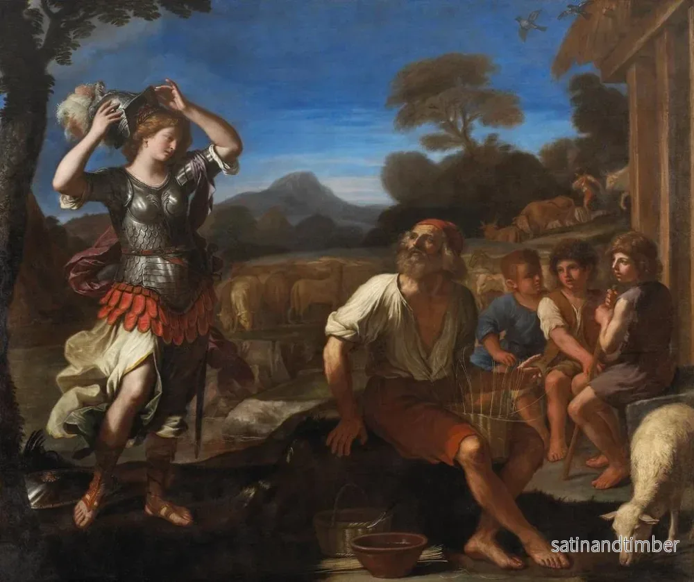 Reproduktion av målningen Erminia och herdarna - Guercino - Bild 2