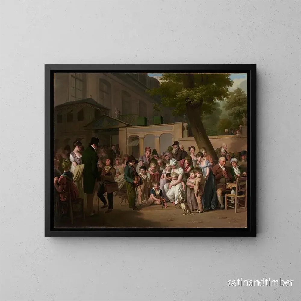 Reproduktion av målningen Entré till den turkiska trädgården - Louis Léopold Boilly