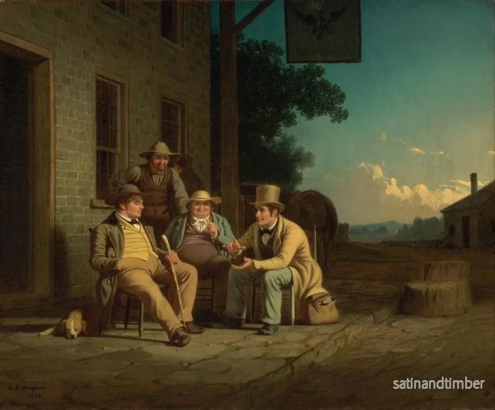Reproduktion av målningen Sondage för en röst - George Caleb Bingham - Bild 2