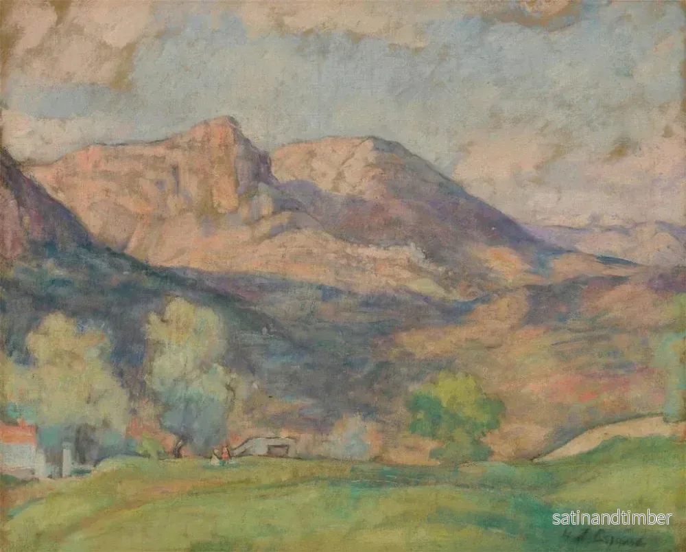 Reproduktion av målningen Le Baou de Vence - Henri Lebasque - Bild 2