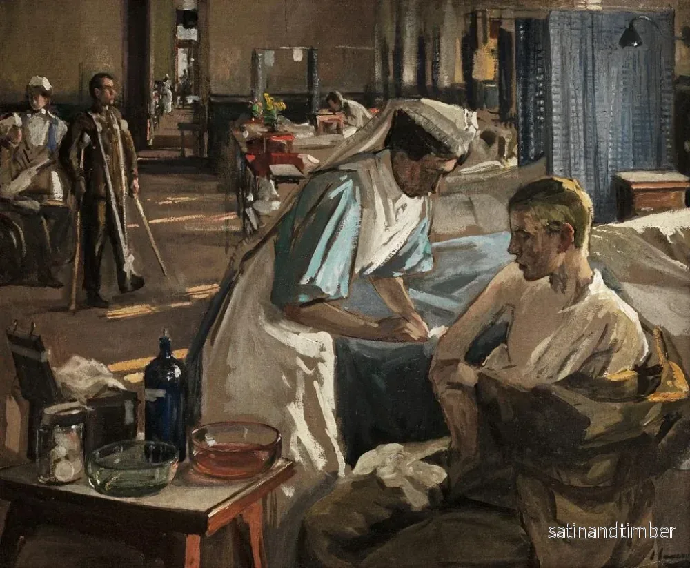 Reproduktion av målningen Hôpital de Londres - Sir John Lavery - Bild 2