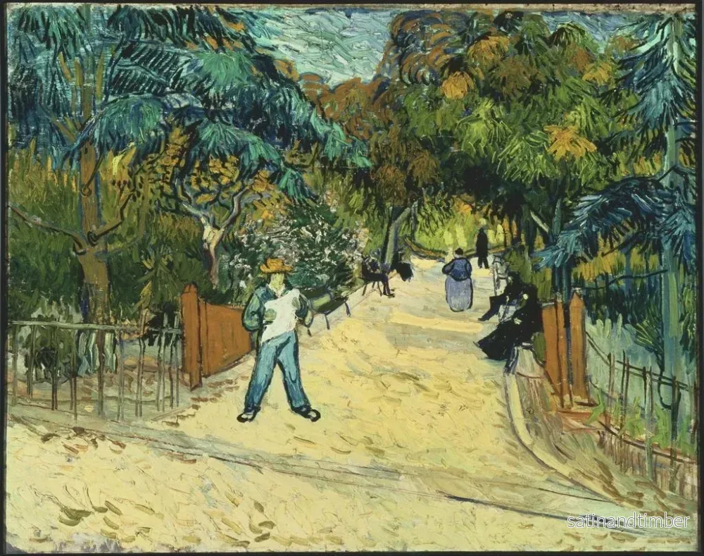 Reproduktion av målningen Entrée des jardins publics à Arles - Vincent van Gogh - Bild 2