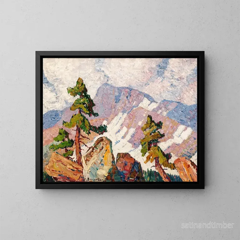 Reproduktion av målningen Landskap av Rocky Mountains – Birger Sandzén Reproduktion av målningen Landskap av Rocky Mountains – Birger Sandzén