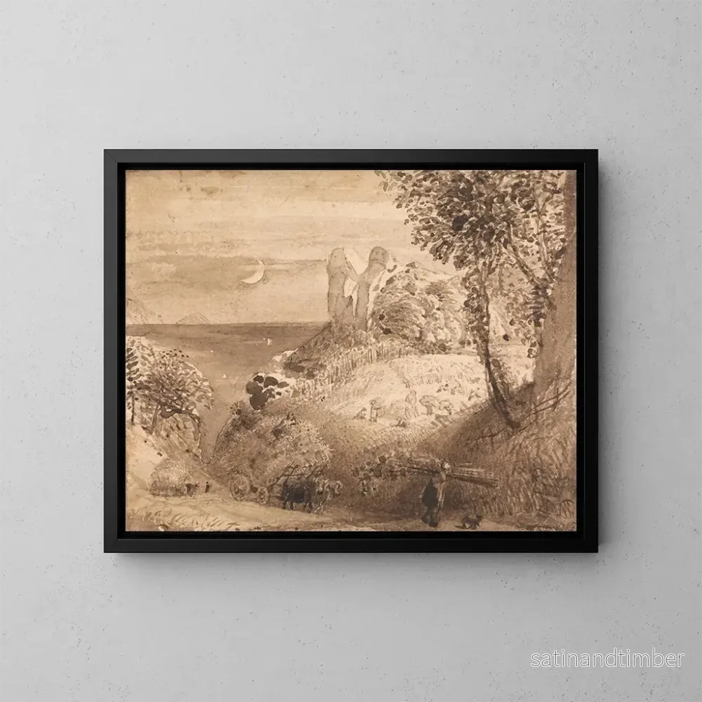 Reproduktion av målningen En pastoral scen - Samuel Palmer