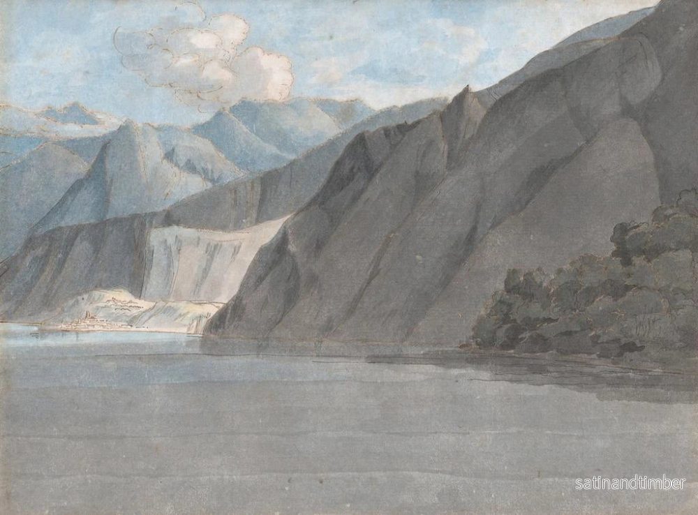 Reproduktion av målningen Vue du lac de Côme avec le mont Leoni - Francis Towne - Bild 2