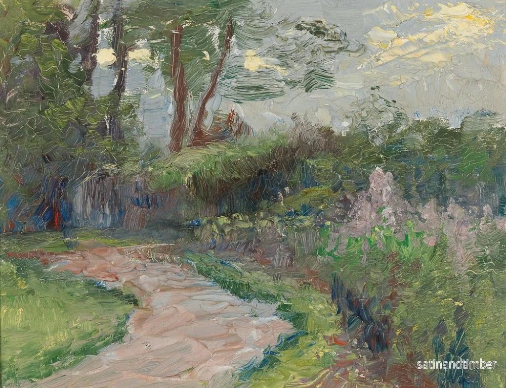 Reproduktion av målningen Sentier dans le parc - Olga Wisinger-Florian - Bild 2