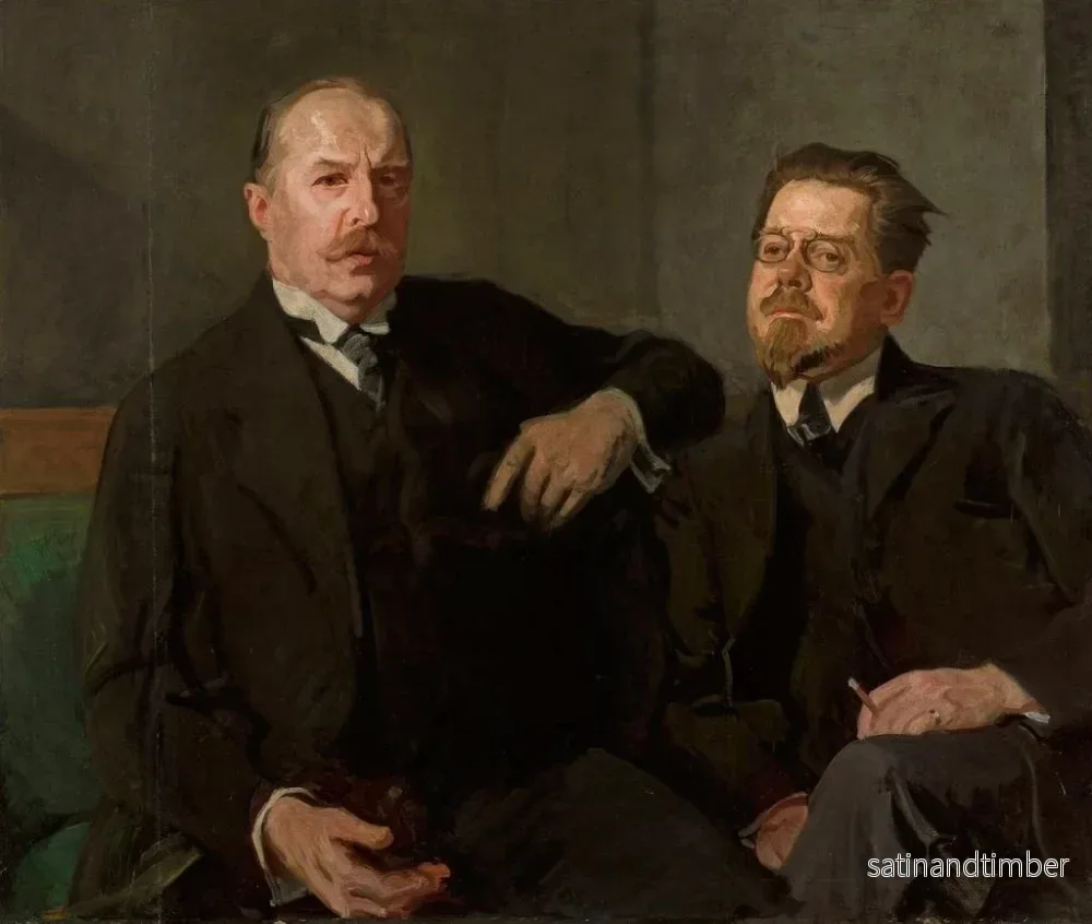 Reproduktion av målningen porträtt av Weysenhoff och Władysław Reymont - Stanisław Lentz - Bild 2
