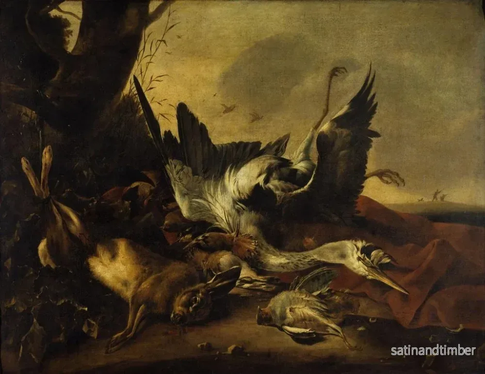 Reproduktion av målningen av dött vilt - Jan Baptist Weenix - Bild 2