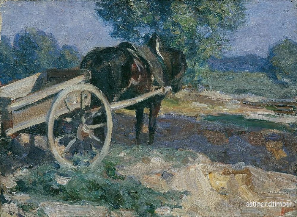Reproduktion av målningen Le cheval de charrette - Emanuel Franz Hegenbarth - Bild 2