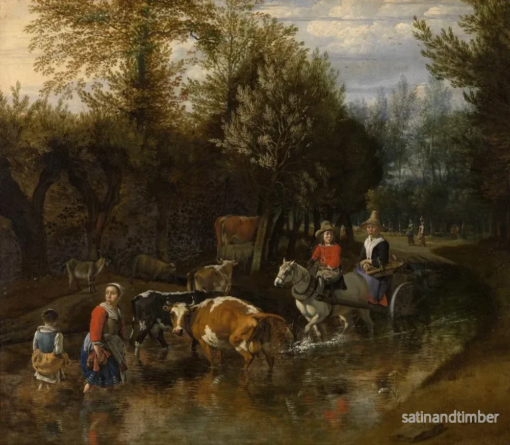 Reproduktion av målningen La vache curieuse - Jan Siberechts - Bild 2