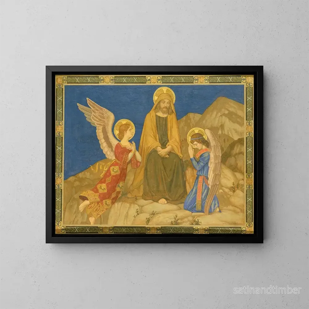 Reproduktion av målningen I öknen - Henry Siddons Mowbray