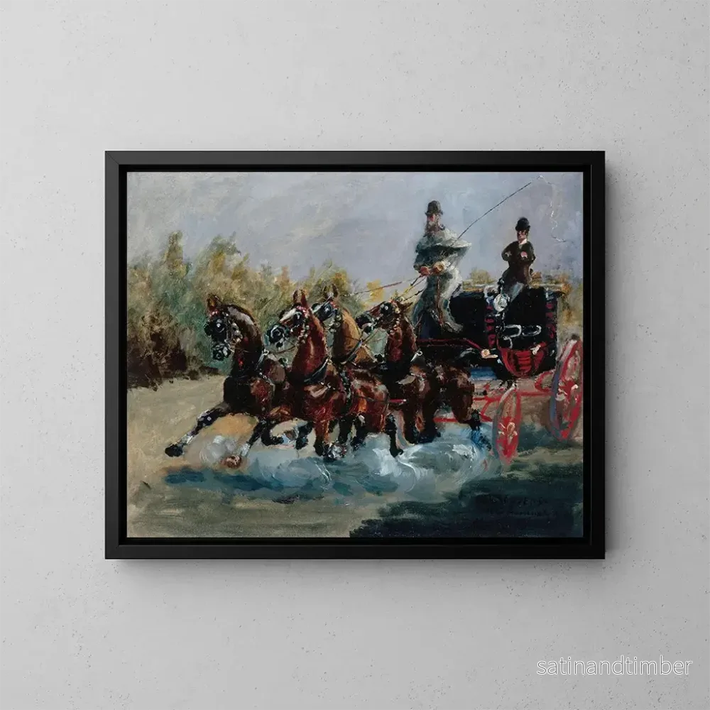 Reproduktion av målningen vackert minne av Promenaden des Anglais - Henri de Toulouse-Lautrec