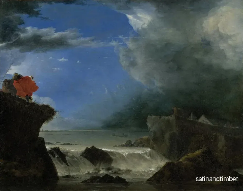 Reproduktion av målningen La rupture de la digue de Saint-Antoine près d'Amsterdam - Jan Asselijn - Bild 2