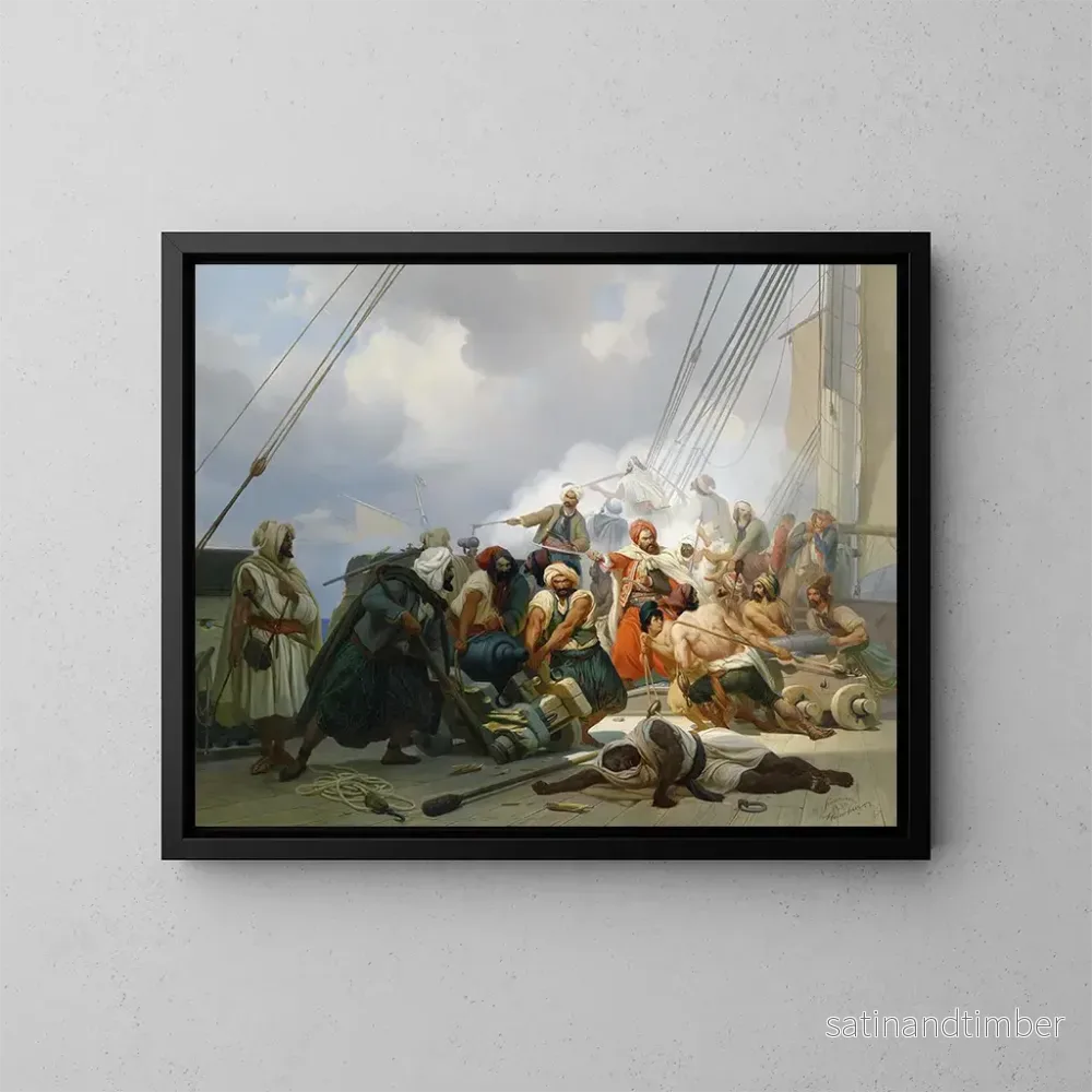 Reproduktion av målningen Battleship - Niels Simonsen