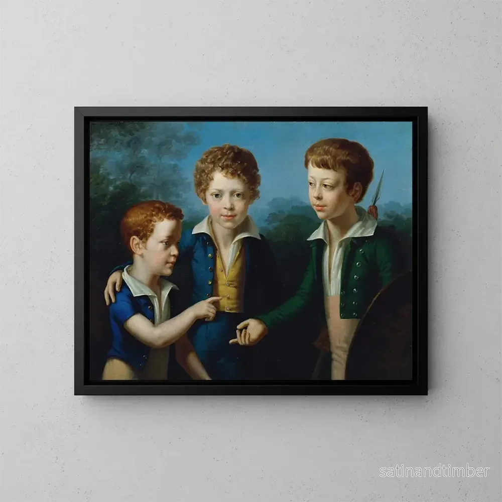 Reproduktion av målningen Albert Moritz och Leopold von Neuwall – Leopold Kupelwieser Reproduktion av målningen Albert Moritz och Leopold von Neuwall – Leopold Kupelwieser