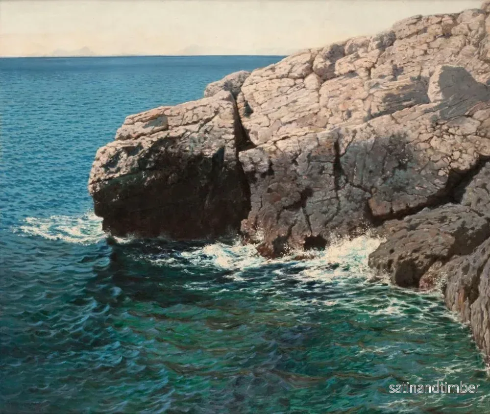 Reproduktion av målningen Rochers - Henry Brokman - Bild 2