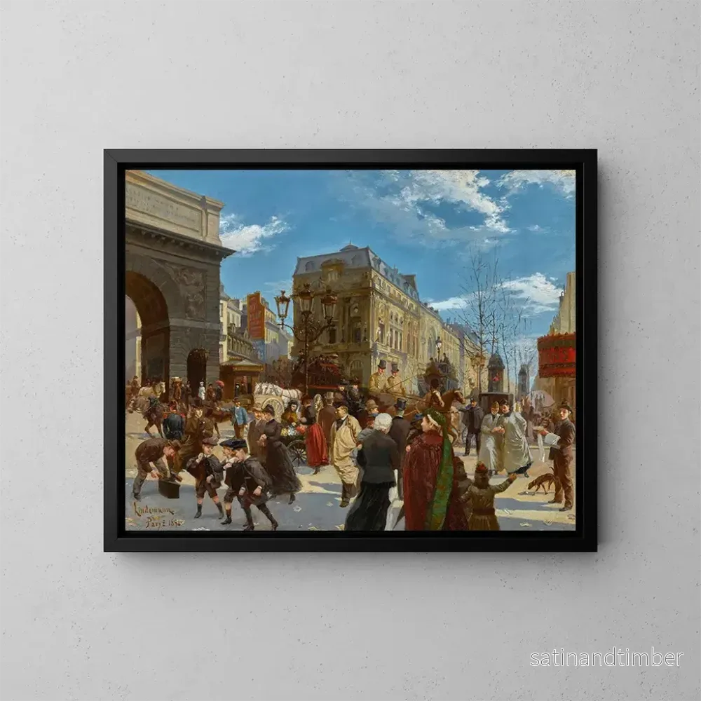 Reproduktion av målningen La porte Saint-Martin - Manfred Lindemann-Frommel