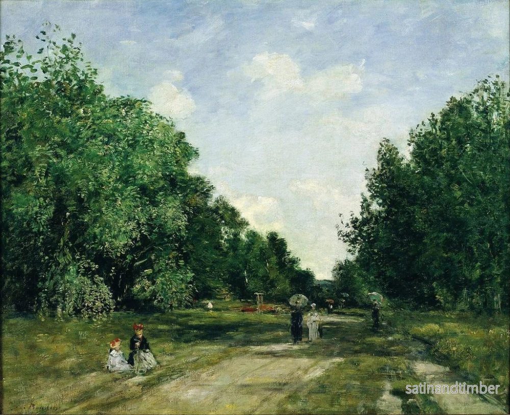 Reproduktion av målningen Parc Cordier à Trouville - Eugène Boudin - Bild 2