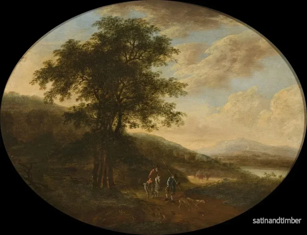 Reproduktion av målningen Landskap Italien - Ottomar Hackius - Bild 2