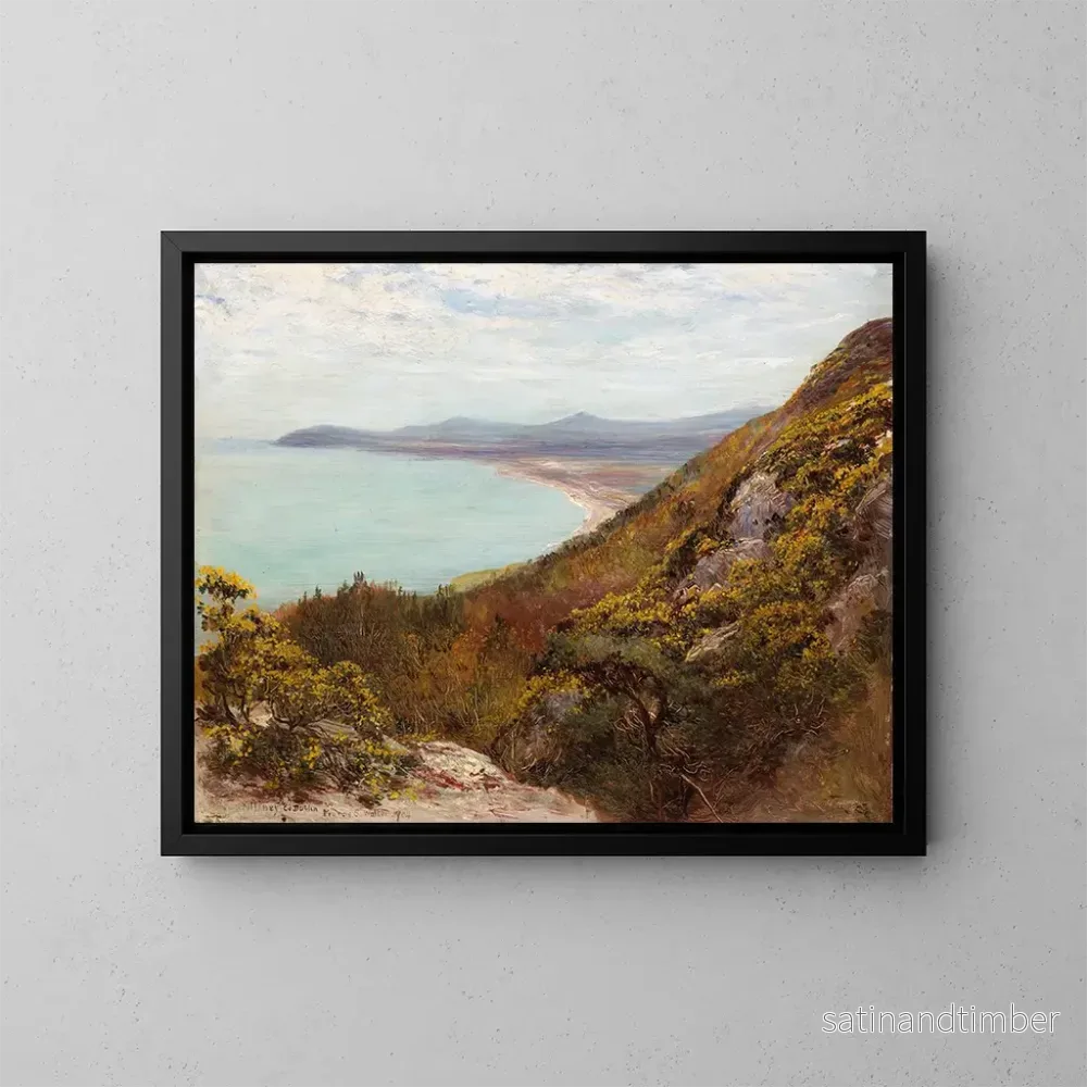 Reproduktion av målningen Baie de Killiney vy mot Bray – Francis S Walker Reproduktion av målningen Baie de Killiney vy mot Bray – Francis S Walker
