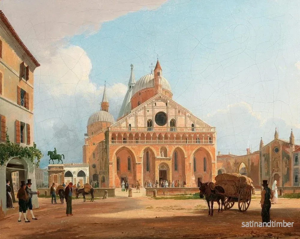 Reproduktion av målningen Vue de la basilique Saint-Antoine de Padoue - Rudolf von Alt - Bild 2