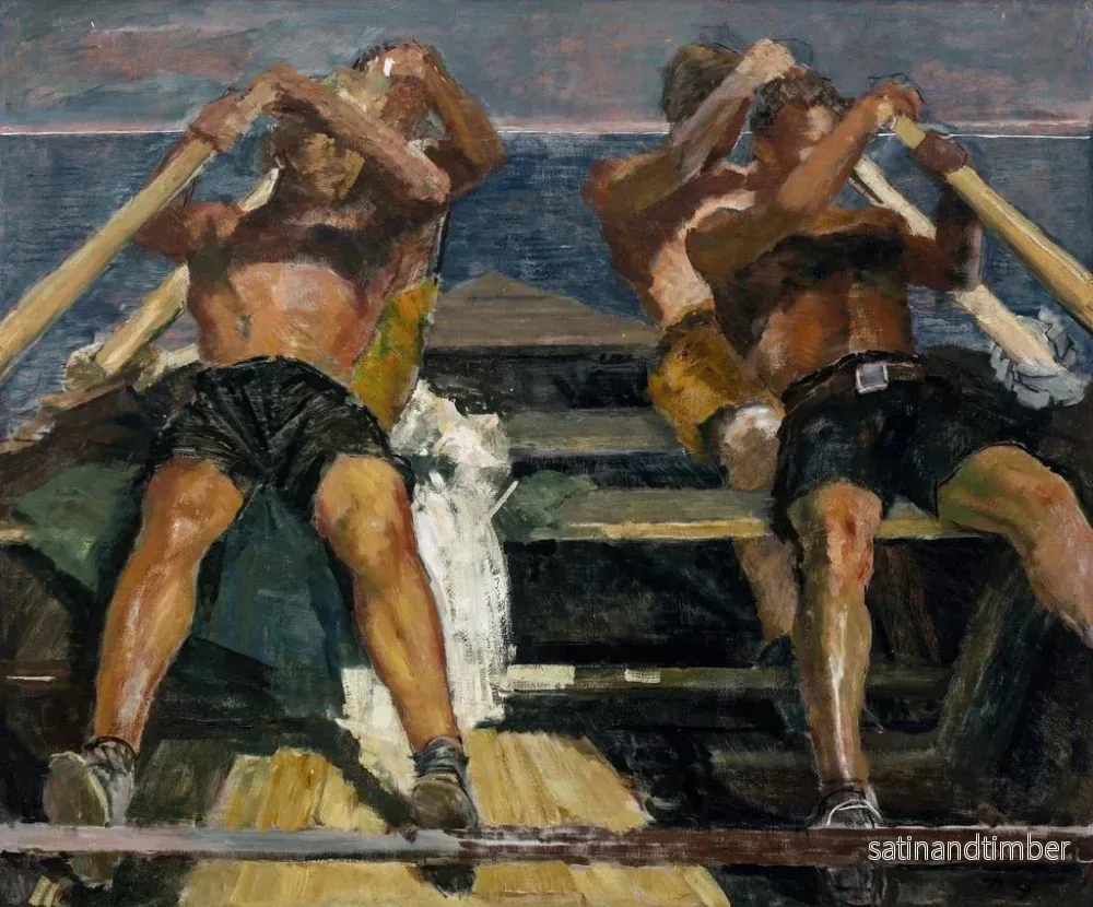 Reproduktion av målningen Les rameurs - Hermann Groeber - Bild 2