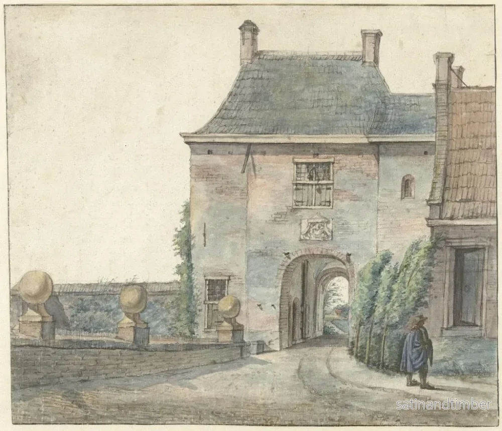 Reproduktion av målningen La porte du château de Heemstede - Gerrit Lamberts - Bild 2