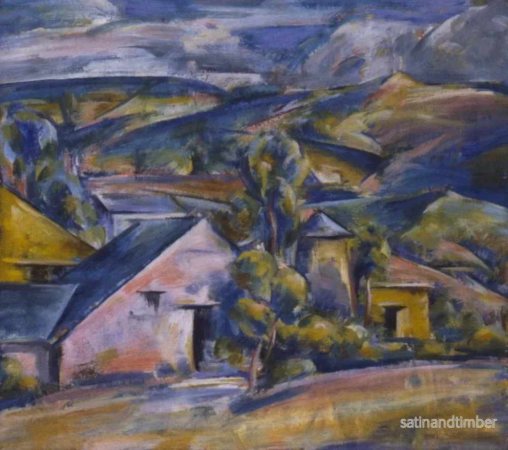 Reproduktion av målningen Les Collines - Preston Dickinson - Bild 2