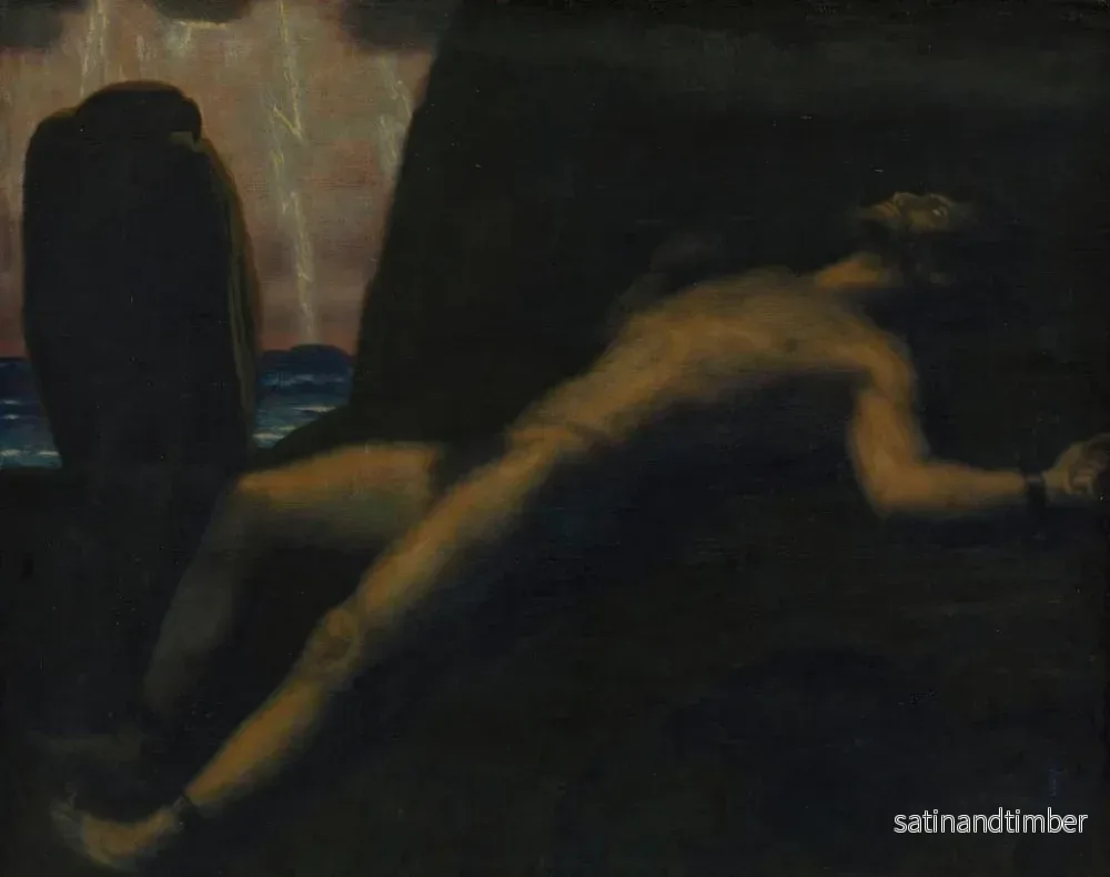 Reproduktion av målningen Prométhée - Franz von Stuck - Bild 2