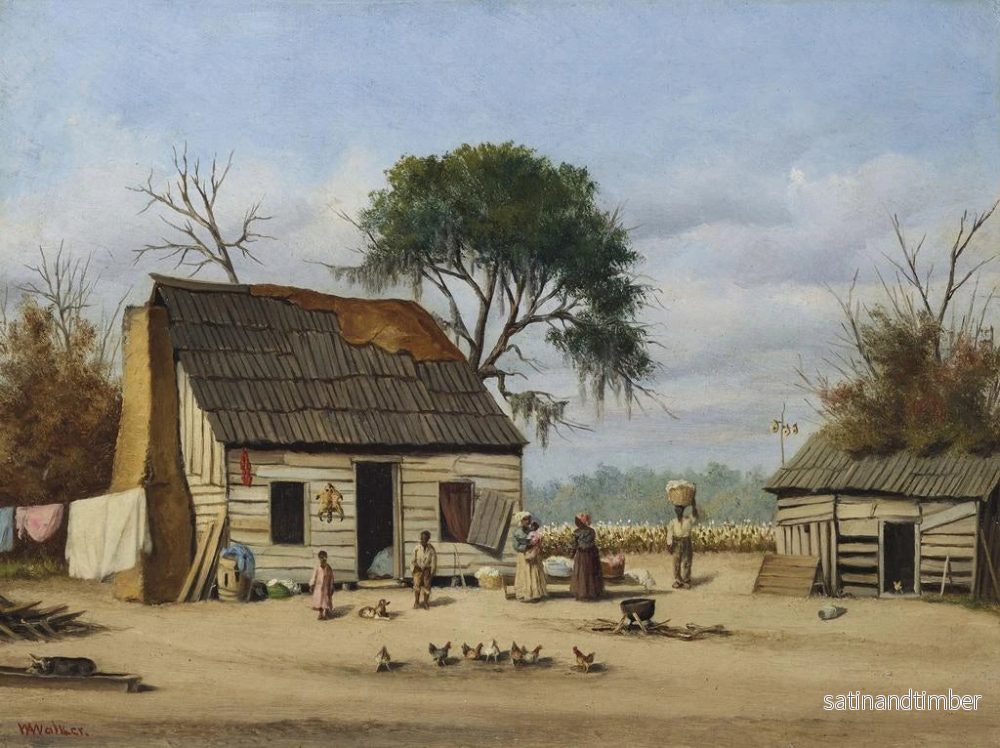 Reproduktion av målningen av scen från en stuga i Louisiana - William Aiken Walker - Bild 2