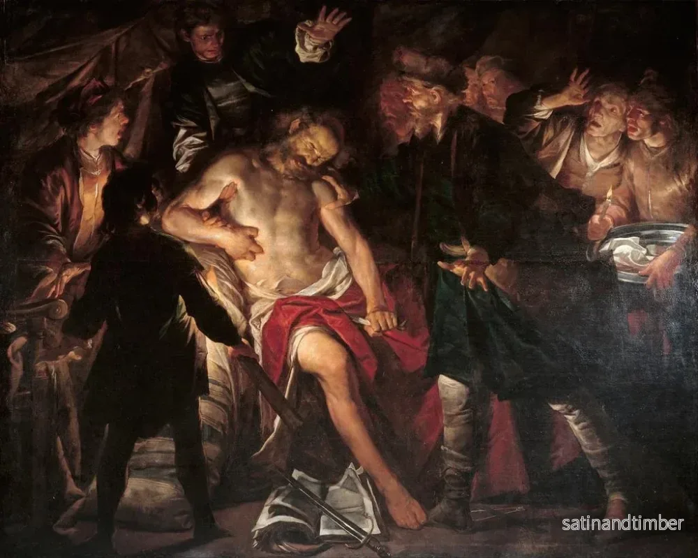 Reproduktion av målningen La mort de Caton - Gioacchino Assereto - Bild 2