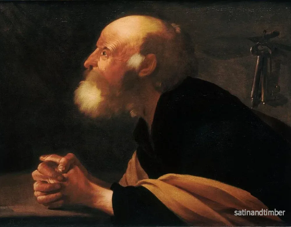 Reproduktion av målningen Le Pierre repentant - Hendrick Ter Brugghen - Bild 2
