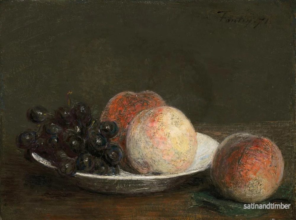 Reproduktion av målningen Päron och druvor i en porslins skål - Henri Fantin-Latour - Bild 2