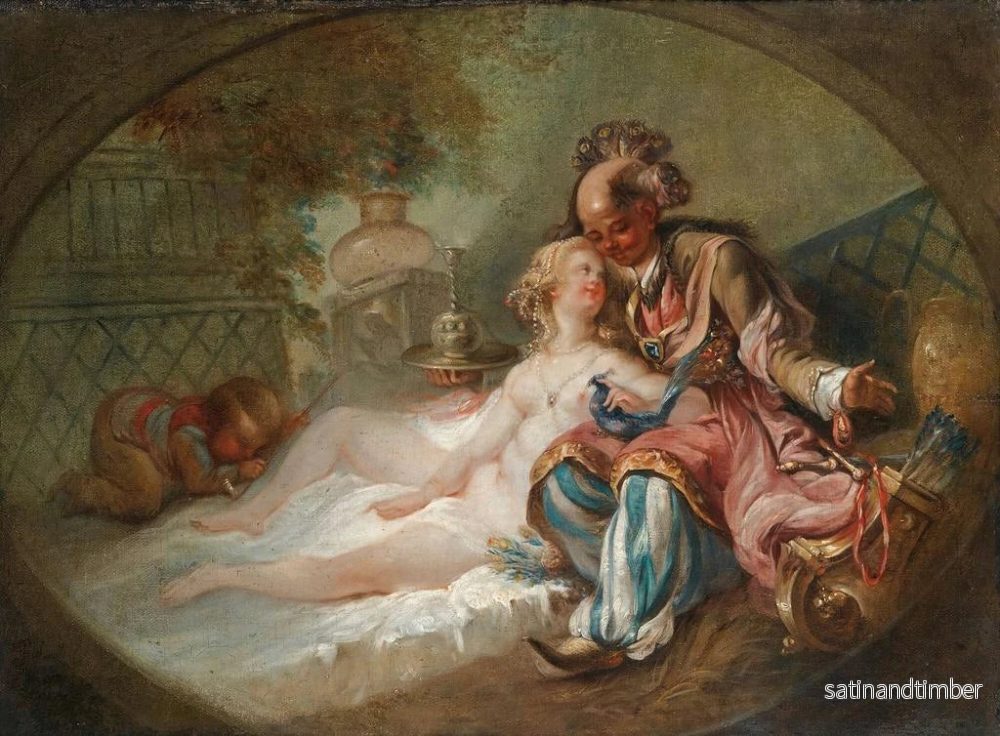 Reproduktion av målningen Le Turc amoureux - Charles Dominique Joseph Eisen - Bild 2