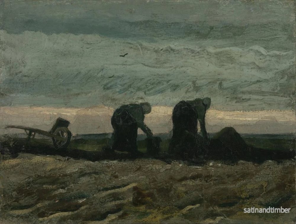 Reproduktion av målningen Två kvinnor på heden - Vincent van Gogh - Bild 2