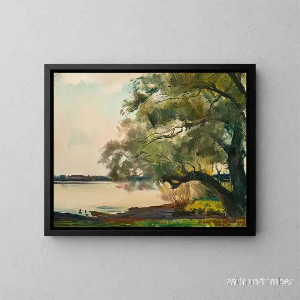 Reproduktion av målningen Vieux saule sur le Frauenchiemsee - Hiasl Maier-Erding